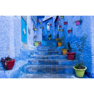Lais Puzzle - Calles de la hermosa ciudad azul de Chefchaouen, Marruecos - 2.000 Teile