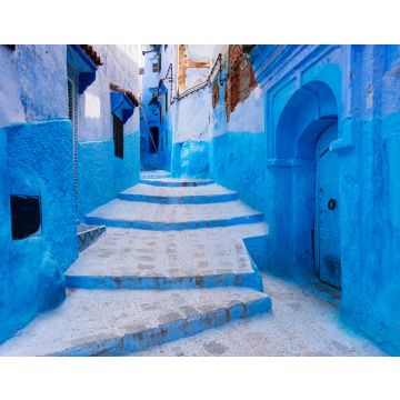Lais Puzzle - Blick auf eine Straße in der Stadt Chefchaouen in Marokko - 40, 100, 200, 500, 1.000 & 2.000 Teile