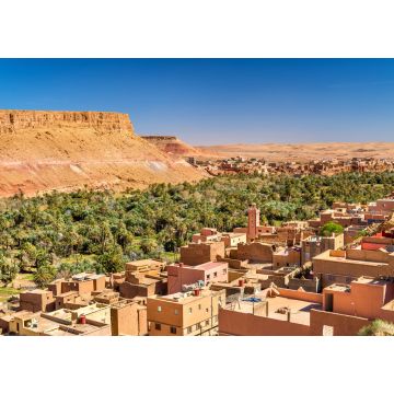 Lais Puzzle - Panorama der Stadt Tinghir in Marokko - 1.000 Teile