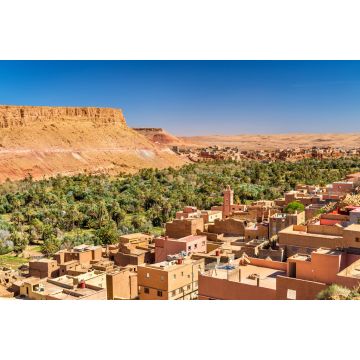 Lais Puzzle - Panorama der Stadt Tinghir in Marokko - 2.000 Teile