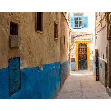 Lais Puzzle - Eine kleine Straße in der Medina von Essaouira in Marokko. Der Boden der Wände ist blau gestrichen. - 40, 100, 200, 500, 1.000 & 2.000 Teile