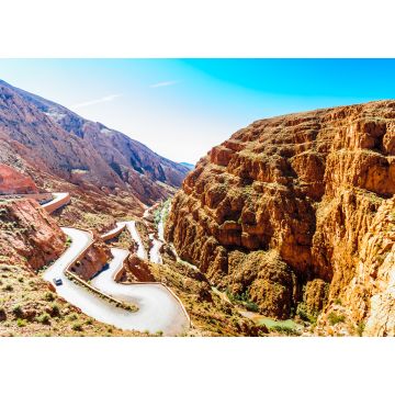 Lais Puzzle - Blick auf eine enge Straße in den Gorges du Dades in Marokko - 1.000 Teile