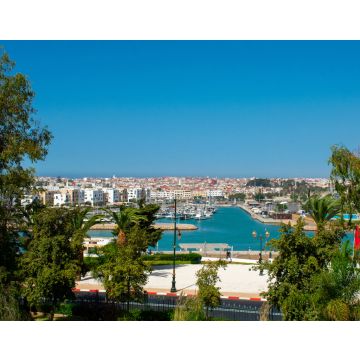 Lais Puzzle - Luftaufnahme von Stadt und Fluss vor blauem Himmel in Rabat Marokko - 40, 100, 200, 500, 1.000 & 2.000 Teile