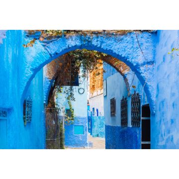 Lais Puzzle - Blick auf die Straße der blauen Stadt Chefchaouen, Marokko - 2.000 Teile
