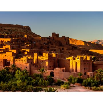 Lais Puzzle - Sonnenuntergang in Aït Benhaddou. Es ist ein befestigtes Dorf entlang der ehemaligen Karawanenroute zwischen der Sahara und Marrakesch, Marokko - 40, 100, 200, 500, 1.000 & 2.000 Teile