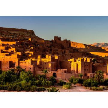 Lais Puzzle - Sonnenuntergang in Aït Benhaddou. Es ist ein befestigtes Dorf entlang der ehemaligen Karawanenroute zwischen der Sahara und Marrakesch, Marokko - 1.000 Teile