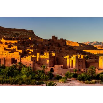 Lais Puzzle - Sonnenuntergang in Aït Benhaddou. Es ist ein befestigtes Dorf entlang der ehemaligen Karawanenroute zwischen der Sahara und Marrakesch, Marokko - 2.000 Teile