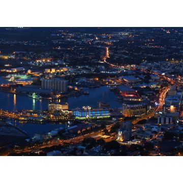 Lais Puzzle - Port-Louis Hauptstadt von Mauritius bei Nacht - Porlwi - Porlwibynight - 1.000 Teile