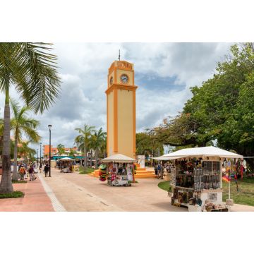 Lais Puzzle - Turmuhr am Platz in San Miguel, Cozumel, Mexiko - 2.000 Teile