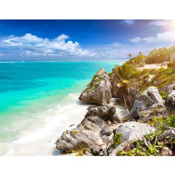 Lais Puzzle - Die Küste von Tulum mit türkisem Ozean und Maya-Ruinen, Karibik, Mexiko - 40, 100, 200, 500, 1.000 & 2.000 Teile