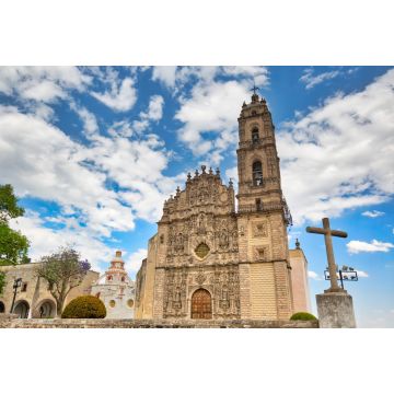 Lais Puzzle - Mexiko, Tepotzotlan Francisco-Javier-Kirche bei frühem Sonnenuntergang - 2.000 Teile