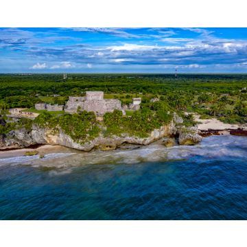 Lais Puzzle - Tulum Maya-Ruinen Luftbild-Panorama - 40, 100, 200, 500, 1.000 & 2.000 Teile