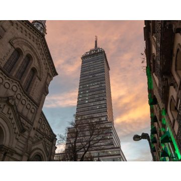 Lais Puzzle - Lateinamerikanischer Turm Mexiko-Stadt bei Sonnenuntergang - 40, 100, 200, 500, 1.000 & 2.000 Teile