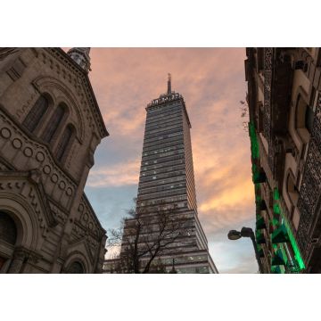 Lais Puzzle - Lateinamerikanischer Turm Mexiko-Stadt bei Sonnenuntergang - 1.000 Teile