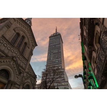 Lais Puzzle - Lateinamerikanischer Turm Mexiko-Stadt bei Sonnenuntergang - 2.000 Teile