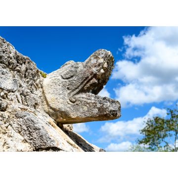 Lais Puzzle - Skulptur einer Schlange in den Ruinen von Mayapan, Yucatan, Mexiko - 1.000 Teile