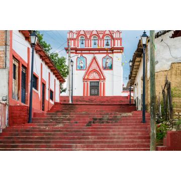 Lais Puzzle - Atemberaubende Aussicht auf den Kalvarienberg-Tempel, Kolonialkirche in Chiapa de Corzo, Chiapas, Mexiko - 2.000 Teile