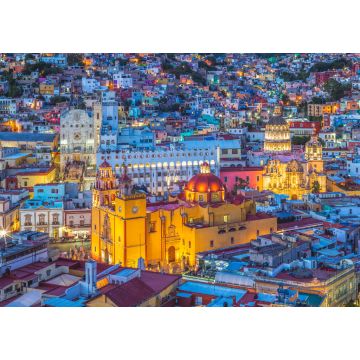 Lais Puzzle - Luftaufnahme von Guanajuato mit Kathedrale in Mexiko - 1.000 Teile