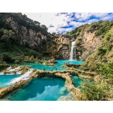 Lais Puzzle - Wunderschöner Wasserfall El Salto del Meco, Huasteca Potosina, San Luis Potosi, Mexiko - 40, 100, 200, 500, 1.000 & 2.000 Teile