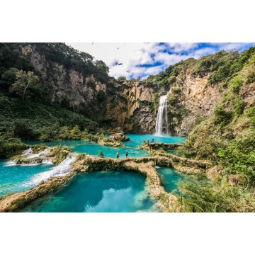 Lais Puzzle - Wunderschöner Wasserfall El Salto del Meco, Huasteca Potosina, San Luis Potosi, Mexiko - 2.000 Teile