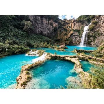 Lais Puzzle - Der schöne Wasserfall El Salto del Meco, Huasteca Potosina, San Luis Potosi, Mexiko - 1.000 Teile