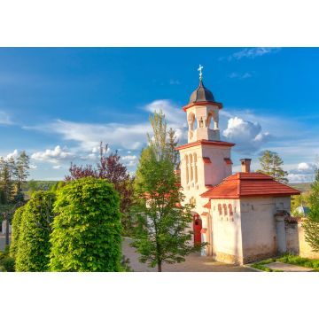Lais Puzzle - Eingangsgebäude mit Glockenturm des christlichen Klosters Curchi, Moldawien - 1.000 Teile