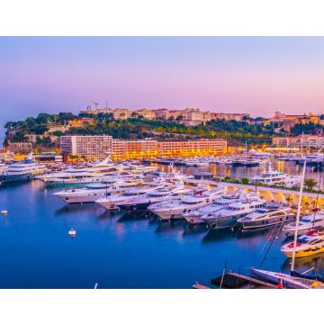Lais Puzzle - Altstadt von Monaco mit Blick auf den Port Hercule bei Sonnenuntergang - 40, 100, 200, 500, 1.000 & 2.000 Teile
