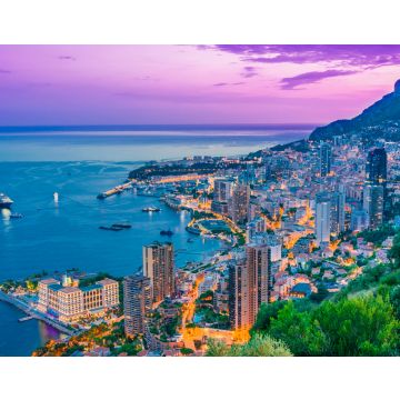 Lais Puzzle - Blick auf die Stadt Monaco. Französische Riviera - 40, 100, 200, 500, 1.000 & 2.000 Teile
