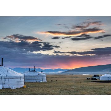 Lais Puzzle - mongolische Gers in einer Landschaft - 1.000 Teile