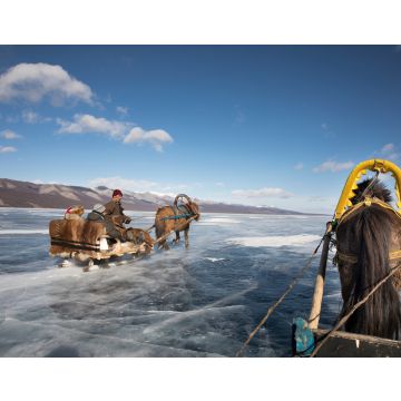 Lais Puzzle - Schlittenfahrt auf dem eisbedeckten See Khovsgol, Mongolei - 40, 100, 200, 500, 1.000 & 2.000 Teile