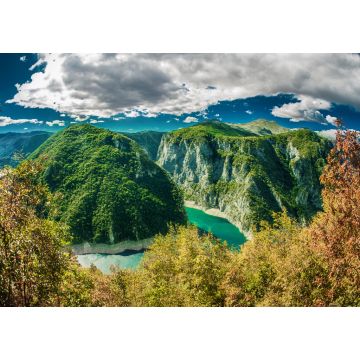 Lais Puzzle - Blick auf den Canyon des Flusses Piva und den See in Montenegro - 1.000 Teile