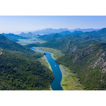 Lais Puzzle - Panoramablick auf den Skadar-See in Montenegro, berühmter touristischer Ort mit Fluss und Bergen - 1.000 Teile