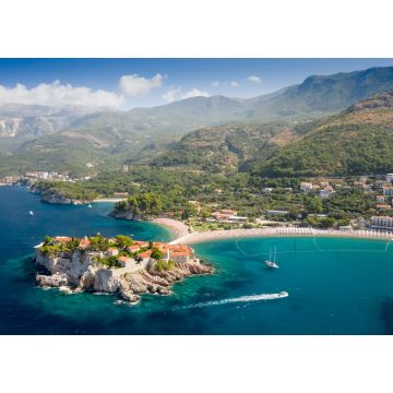 Lais Puzzle - Luftaufnahme der kleinen Insel Sveti Stefan in Montenegro - 1.000 Teile