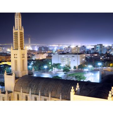 Lais Puzzle - Hoher Winkel über der Stadt Maputo bei Nacht. Mosambik - 40, 100, 200, 500, 1.000 & 2.000 Teile