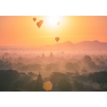 Lais Puzzle - Heißluftballon über der Ebene und der Pagode von Bagan am nebligen Morgen - 100, 200, 500, 1.000 & 2.000 Teile