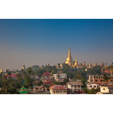 Lais Puzzle - Yangon, Myanmar Blick auf die Shwedagon-Pagode am Morgen - 2.000 Teile