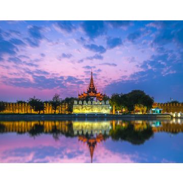 Lais Puzzle - Nachtansicht des Mandalay-Palastes in Myanmar - 40, 100, 200, 500, 1.000 & 2.000 Teile