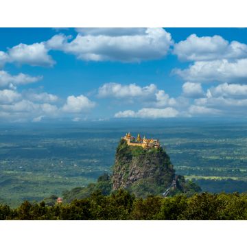 Lais Puzzle - Mt.Popa os Mount Popa Myanmar, Schöne buddhistische burmesische Wahrzeichen Tempel alte Gebäude Architektur in asiatischen, burmesischen Mythologie Geist dieser Ort ist der alte Vulkan, Mandalay, Myanmar, Asien - 40, 100, 200, 500, 1.000...
