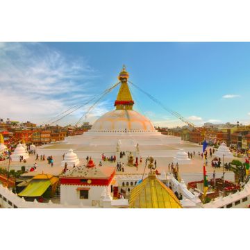 Lais Puzzle - Sonnenuntergang an der Boudhanath-Stupa in Kathmandu, Nepal - 2.000 Teile