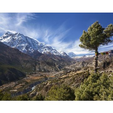 Lais Puzzle - Annapurna Gebirgskette Landschaftsansicht von der Trekkingroute zwischen den Dörfern Pisang und Manang im nepalesischen Himalaya Gebirge - 40, 100, 200, 500, 1.000 & 2.000 Teile