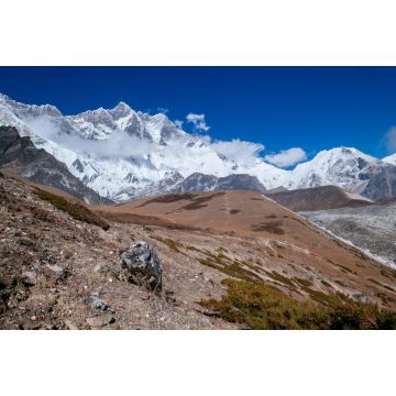 Lais Puzzle - Die Südwand des Lhotse (8516 m) - der vierthöchste Berg der Welt. Südwand - eine der gefährlichsten Kletterrouten. Everest Base Camp Route in der Nähe von Chukhung Siedlung, Nepal - 2.000 Teile
