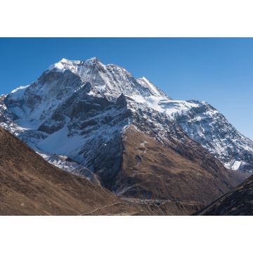 Lais Puzzle - Samdo-Gipfel hinter dem Dorf Samdo auf dem Manaslu Circuit Trekking, Himalaya-Gebirge in Nepal - 1.000 Teile