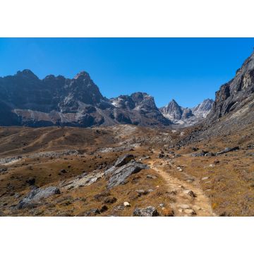 Lais Puzzle - Trekkingpfad zum Dorf Dzongla, letztes Dorf vor der Überquerung des Chola-Passes beim Everest-Basislager-Trekking, Himalaya-Gebirge in Nepal - 1.000 Teile