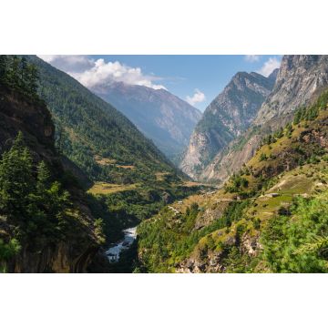 Lais Puzzle - Wunderschöne Landschaft des Himalaya-Gebirges auf der Trekking-Route Manaslu Circuit, Nepal - 2.000 Teile
