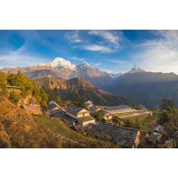 Lais Puzzle - Szenerie des Dorfes Ghandruk in der Nähe von Pokhara in Nepal - 2.000 Teile