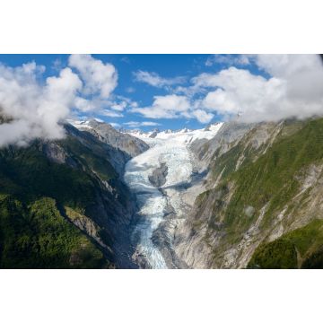 Lais Puzzle - Luftaufnahme des Fox Glacier an der Westküste Neuseelands - 2.000 Teile