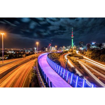 Lais Puzzle - Skyline der Stadt Auckland bei Nacht, Neuseeland - 2.000 Teile