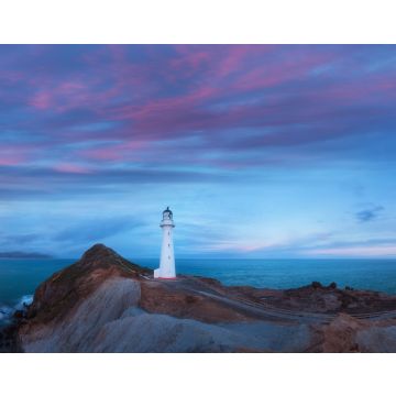 Lais Puzzle - Der Castle Point-Leuchtturm in der Nähe des Dorfes Castlepoint in der Region Wellington auf der Nordinsel Neuseelands ist der höchste Leuchtturm der Nordinsel. Schöner Landschaftshintergrund - 40, 100, 200, 500, 1.000 & 2.000 Teile