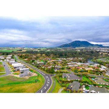 Lais Puzzle - Luftaufnahme des Taupo-Sees und der Stadt Neuseeland bei Sonnenuntergang - 1.000 Teile