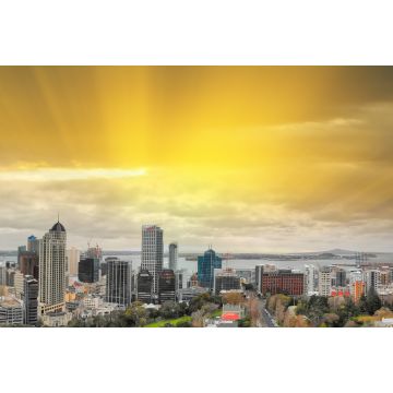 Lais Puzzle - Auckland, Neuseeland. Luftaufnahme bei Sonnenuntergang - 2.000 Teile